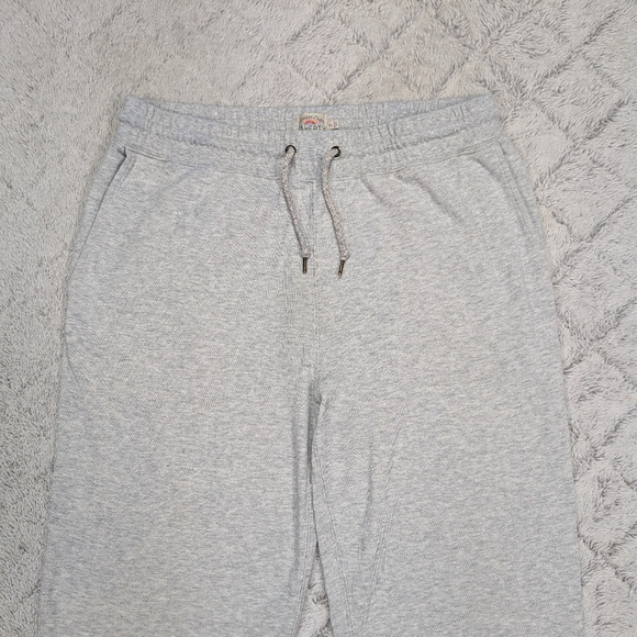 Faherty Sweatpants Mens XL White Gray Heathered High Standard Fleece Casual - Picture 2 of 9